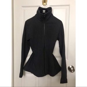 Lululemon Drawstrings Activewear Dark Gray Jacket Size 6